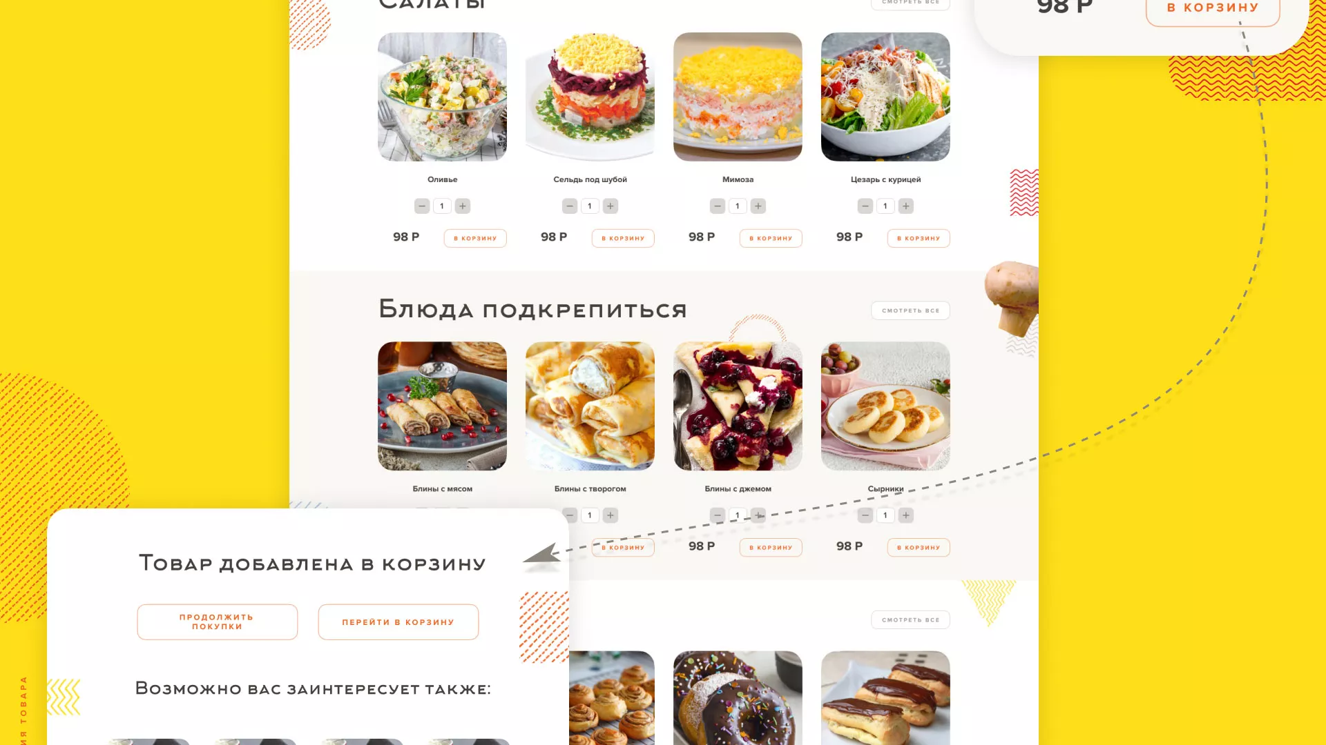 Разработка сайта кафе-столовой «Суп-Мясо-Салат» в Миассе